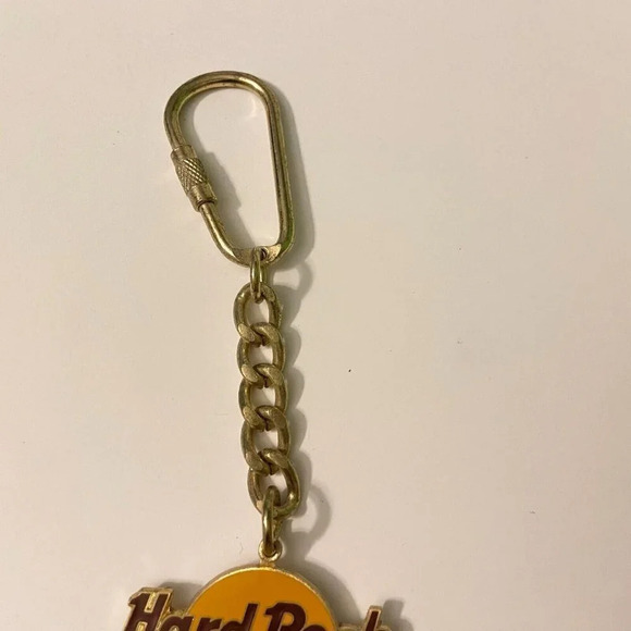 Hard Rock Cafe London Classic Logo Keyring Keychain Charm  FC Parry England - Picture 3 of 8